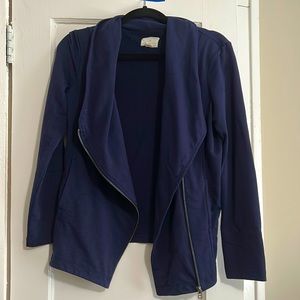 Caslon Navy Blue Stella Knit Jacket
